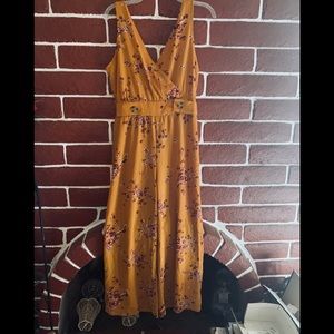 Burnt Orange Floral Jumpsuit